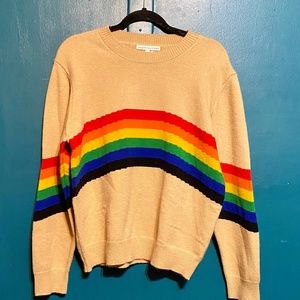 Rainbow camel sweater